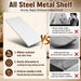 Metal Book Shelf Adjustable Heavy Duty Bookshelf with Tool-Free Assembly