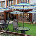 9' Outdoor Patio Umbrella, Outdoor Table Umbrella, Yard Umbrella, Market Umbrella with 8 Sturdy Ribs, Push Button Tilt and Crank