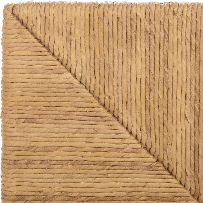 Couture Collection - Glenburg Queen Bed, Natural Woven Banana Stem & Wood Frame, Tropical Coastal Design, No Box Spring Needed (SFV1327A-Q)