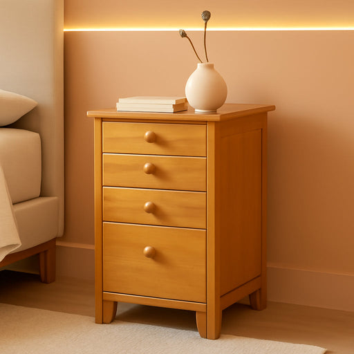 Studio File Cabinet, Honey