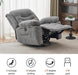 Grey Swivel Recliner with Massage & Heat