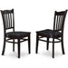 DLGR3-BLK-W Dining Table Set