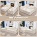 Modular L Shape Sofa 96Inch OversizedChaise MemoryFoam