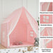 Delightful Indoor & Outdoor Playhouse Tent - Large Pink Kids Castle 52" X 60"