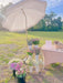 Outdoor Umbrella - Sun Protection, Rain Resistant, Windproof with Manual Open-Close Feature - Ideal for Beach, Camping, and Picnics