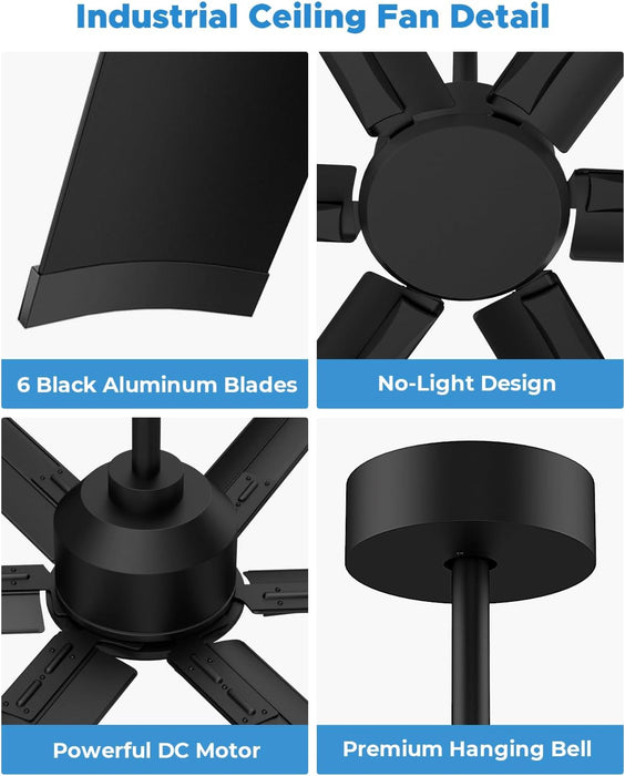 Reversible 120 Inch HVLS Commercial Industrial Fan