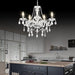 Farmhouse 5 Light K9 Crystal Chandelier PendantLightFixture