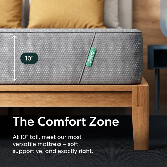 10” Full Gel Memory Foam Mattress - Medium Firm - 180 Night Trial - Premium Pressure-Relieving Layers - 10 Year Warranty - Mattress in a Box - Certipur-Us Certified