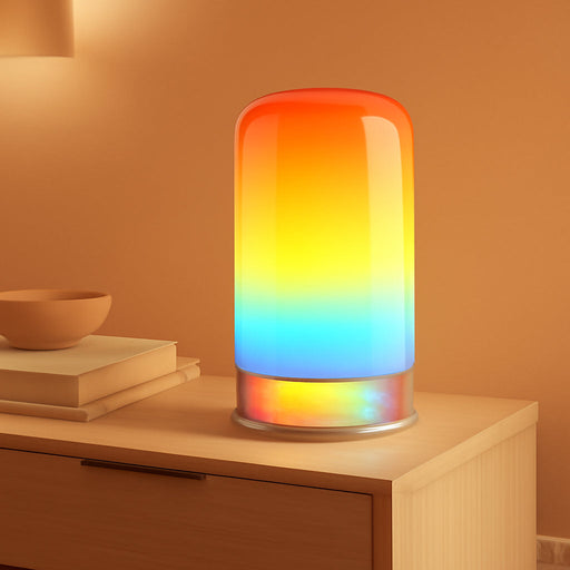 RGBIC Smart Table Lamp 2, Touch Bedside Small Table Lamp Work with Matter, Alexa, LED Desk Lamp with 64 Scene Modes, Color Changing Lamp for Bedroom Living Room Dimmable Night Light(Corded)