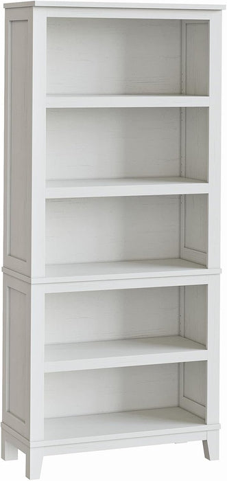 71" Farmhouse Bookcase, 5-Tier Bookshelf with Adjustable Shelves | Adjustable Shelves, Easy Assembly