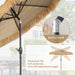 8FT Tiki Umbrella, Patio Umbrella Thatched Umbrella Outdoor Patio, Upgrade with UPF 50+, Tiki Beach Umbrellas with Zinc Alloy Push Button Tilt and for Pool Backyard