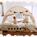 Full Size Bed Canopy Toddler Bed Tents for Kids Dream Tent on Bunk Bed Privacy Space Blackout Sleeping Playhouse Tents Indoor Portable Drafty House for Boys Girl Birthday
