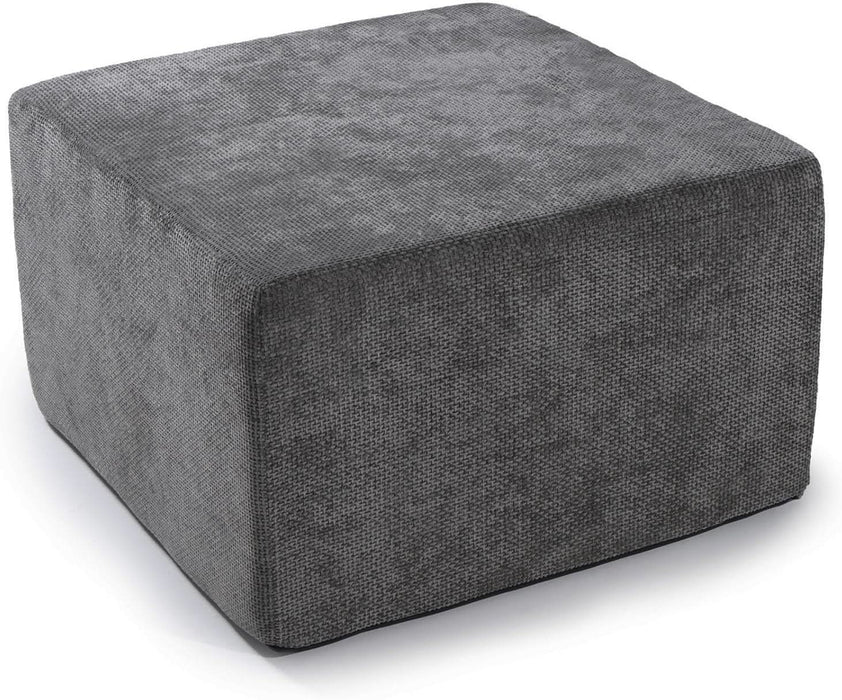 Ottoman for Modular Sectional Cloud Couch, Chenille Deep Seat Boneless Couch for Living Room, Bedroom and Apartment, No Assembly Required, DIY Combination, Dark Grey