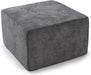 Ottoman for Modular Sectional Cloud Couch, Chenille Deep Seat Boneless Couch for Living Room, Bedroom and Apartment, No Assembly Required, DIY Combination, Dark Grey