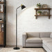 65.3" Floor Lamps for Living Room, Black Floor Lamp for Bedroom, Dual-Base Industrial Standing Lamp, Adjustable-Head Corner Lamp, Modern Tall Lamp, Living Room Light, Bulb Included, Black