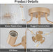 Gold 16Inch SemiFlush Ceiling Light Fixture Radiant
