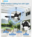 Outdoor Ceiling Fans with Light for Patios, 42In Weatherproof Plug in Ceiling Fan, 3CCT Dimmable Gazebo Fan Remote&App Control, Black Caged Ceiling Fan for Porch, Pergola,Canopy,Pavilion