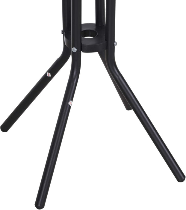 3 Piece Bar Height Outdoor Bistro Set for 2, round Patio Pub Table 2 Bar Chairs with Comfortable Design & Strong Build, Tan