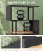 6-Tier Tall Bookshelf with Drawers, Black