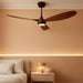 70 Inch Modern ABS Ceiling Fan with Lights and Remote, DC Motor Large Ceiling Fan, 3CCT Dimmable LED Indoor Outdoor Ceiling Fan for Living Room, Patio & Covered Porch, ZCCF08WD-70