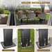 12x20 Ft WeatherResistant Outdoor Gazebo With Curtains