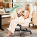 Criss Cross Chair, Cross Legged Office Chair with Wheels, Beige