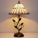 Tiffany Style Light Beige Jewelry Stained Glass Table Lamp 19 Inch