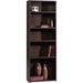 Beginnings 3-Shelf Bookcase, Bookshelf with Adjustable Storage Shelves, L: 24.57" X W: 11.50" X H: 71.18", Cinnamon Cherry
