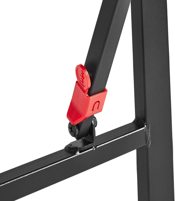 Bed Frame with Storage, Foldable Metal Platform, Sturdy Steel, No Box Spring Needed, 18 Inches High, Tool-Free Setup, Queen Size, Black