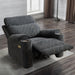 Classic Power Recliner Sofa with Cup Holders and Double Layer Backrest