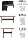 Black and Pecan Breakfast Dining Set Ardmore Nook