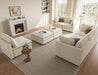 NinetySevenInch L Shaped Modular Sectional Sofa Beige