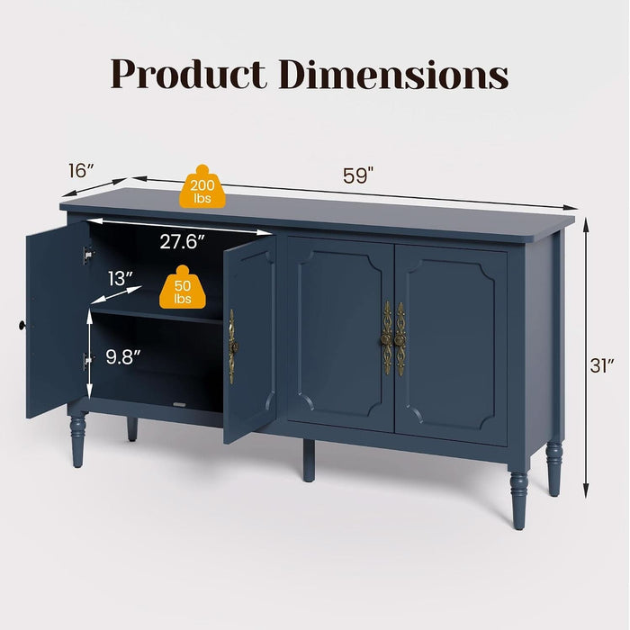 Sideboard Buffet Cabinet with Storage, Kitchen Buffet Cabinet
