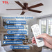 Ceiling Fan with Light: Oil Rubbed Bronze Finish 5 Wood Grain Blade Low Profile Remote Control Flush Mount DC Reversible 3CCT Dimmable Noiseless Fan with Light for Indoor and Room