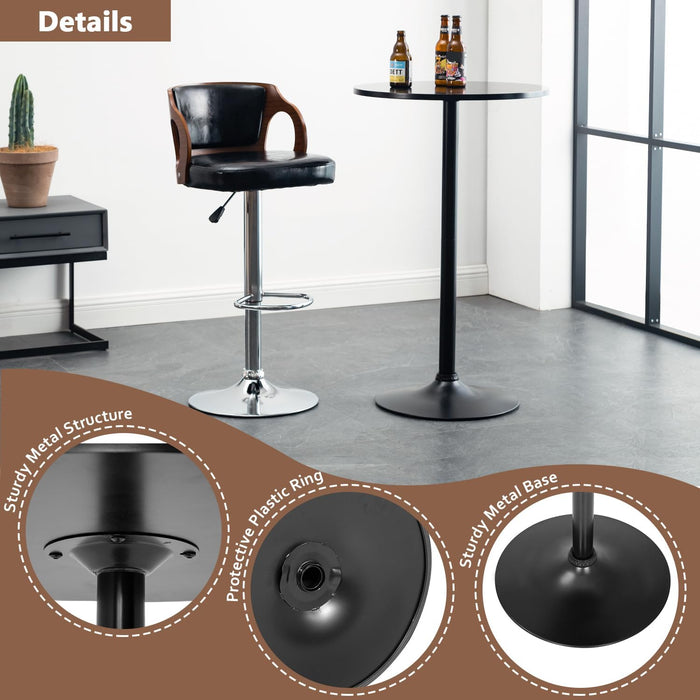 Bistro Bar Table 40 Inch round Table Height Top Pub Table Cocktail for Home, Kitchen and Dining Room