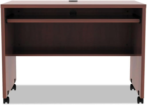 ALE Valencia Mobile Workstation Desk, 41 3/8 X 23 5/8 X 29 7/8, Med Cherry