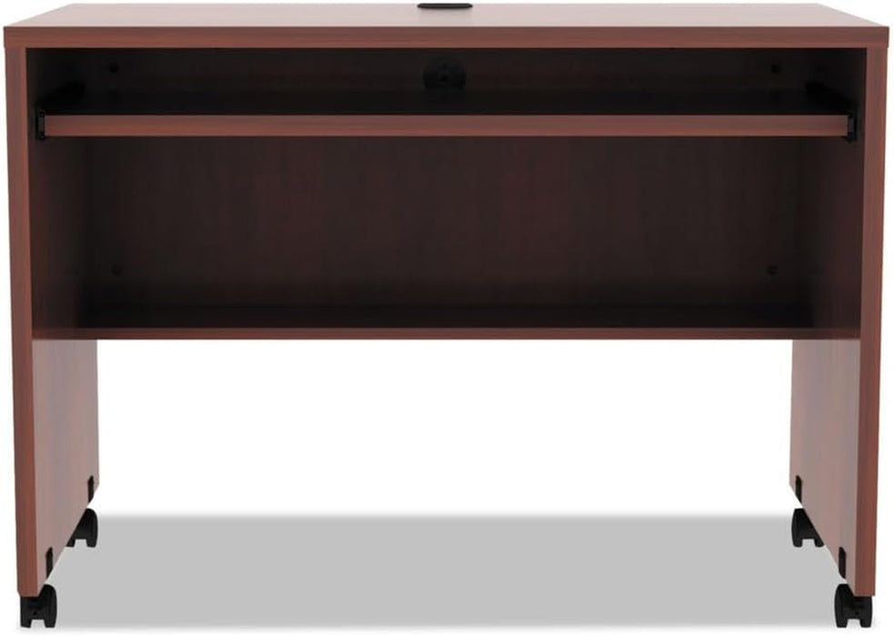 ALE Valencia Mobile Workstation Desk, 41 3/8 X 23 5/8 X 29 7/8, Med Cherry