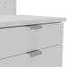 Olivia White 6 Drawer Makeup Vanity with Lighted Mirror, Storage Cabinet and Open Shelves