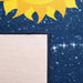 Durable Washable Rug Playhouse Collection Navy Gold