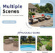 7 Pieces Patio Furniture Sets, Outdoor Sectional Patio Sofa Set