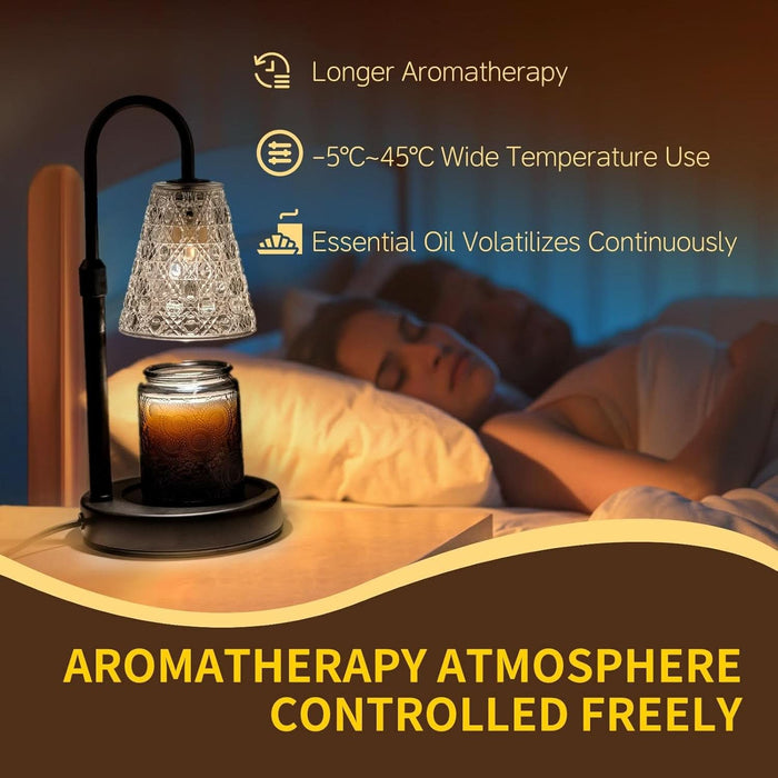 Candle Warmer Lamp with Timer Dimmable, Christmas Birthday Gifts for Women Mom, House Warming Gifts New Home Decor, Wax Melt Warmer for Jar Candles