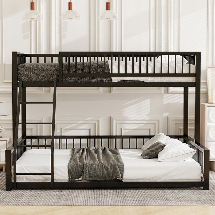 Twin XL Over Queen IndustrialStrength Metal BedFrame