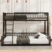 Twin XL Over Queen IndustrialStrength Metal BedFrame