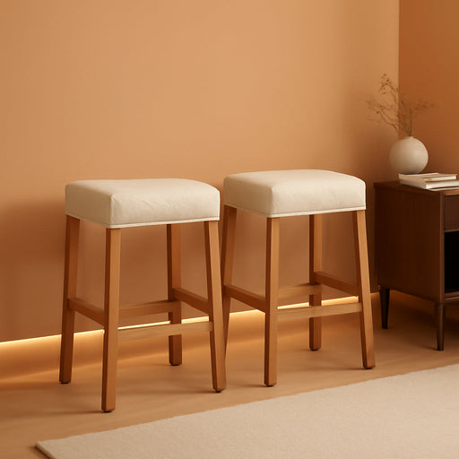 Stool Covers Rectangle - 2 Pack Stretch Waterproof Saddle Seat Cover Counter Bar Stools Bar Chairs Covers Kitchen Island Chairs Cushion Protector