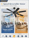 Architectural 62 Inch Weatherproof Ceiling Fan Remote