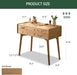 Small Vanity Desk, Solid Wood Dressing Table with Drawer Divider, Study Desk and Vanity Desk for Bedroom, 31" D X 18" W X 32" H