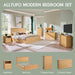 Modern 7 Drawers Dresser for Bedroom, 48" Tall Dressers，Natural Oak