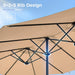 13FT Outdoor Umbrella for Patio, Double Sided Pool Umbrellas with Fade Resistant Canopy, Large Table Umbrella for Deck, Market, Backyard - Beige(No Base)