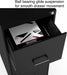 Vertical File Cabinet, 3-Drawer, Letter/Legal, Locking, Black