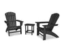 Nautical 3-Piece Curveback Adirondack Set